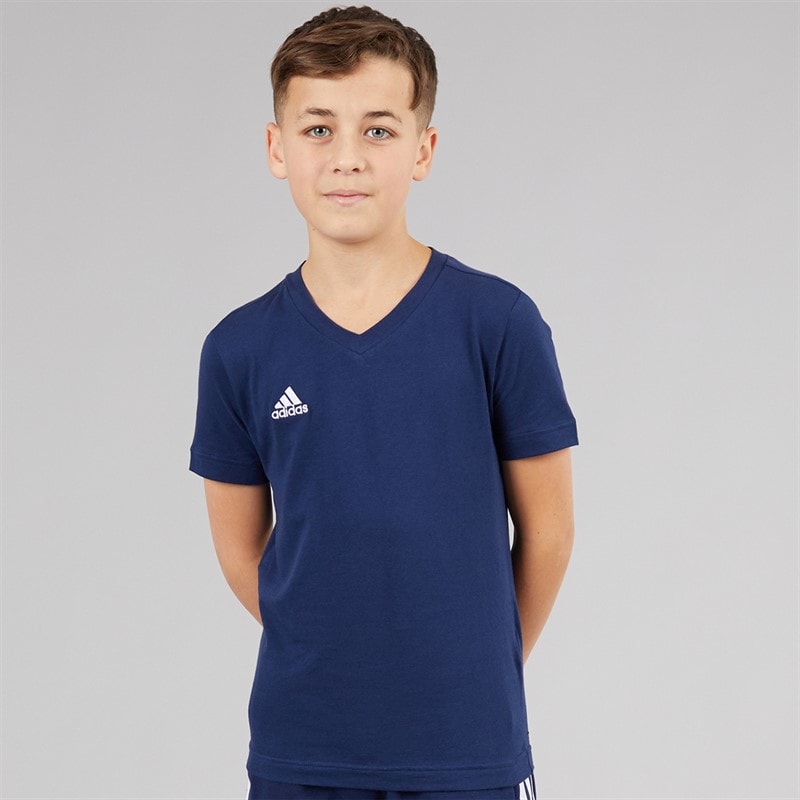 adidas Junior Entrada 22 T-shirt Team Navy Blue - Billede 1