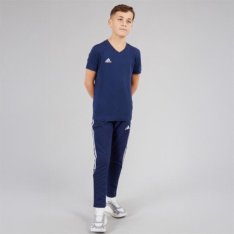 adidas Junior Entrada 22 T-shirt Team Navy Blue - Billede 4