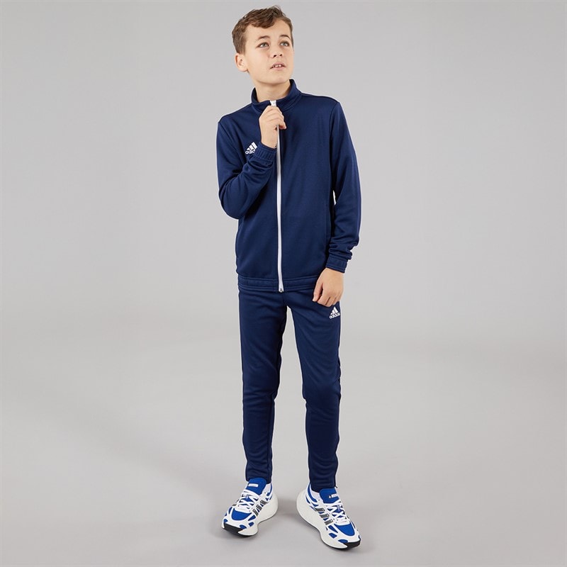 adidas Junior Entrada 22 Poly Træningsjakke Team Navy Blue - Billede 4