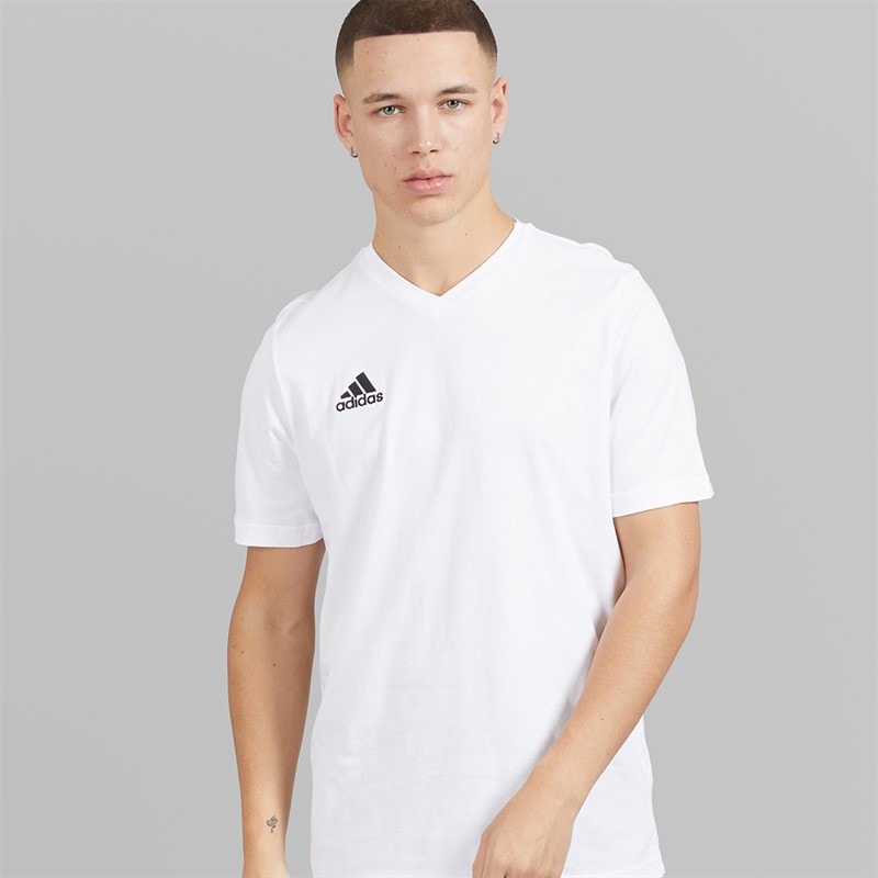 adidas Herre Entrada 22 T-shirts Hvid - Billede 5