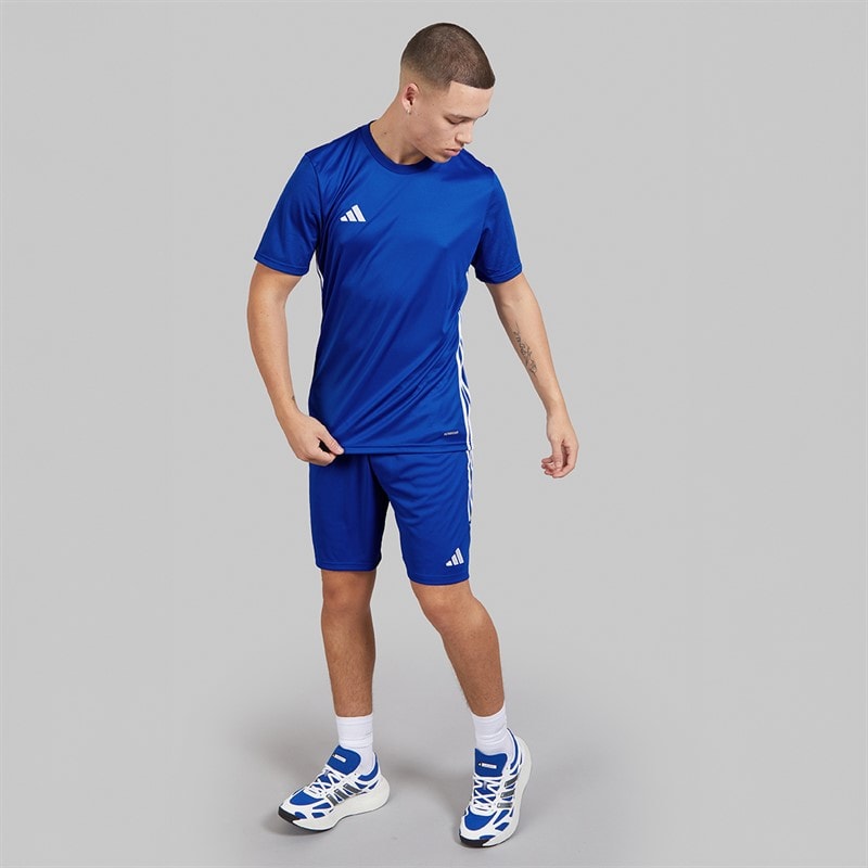 adidas Herre Tabela 23 T-shirt Royal Blue/Hvid - Billede 4