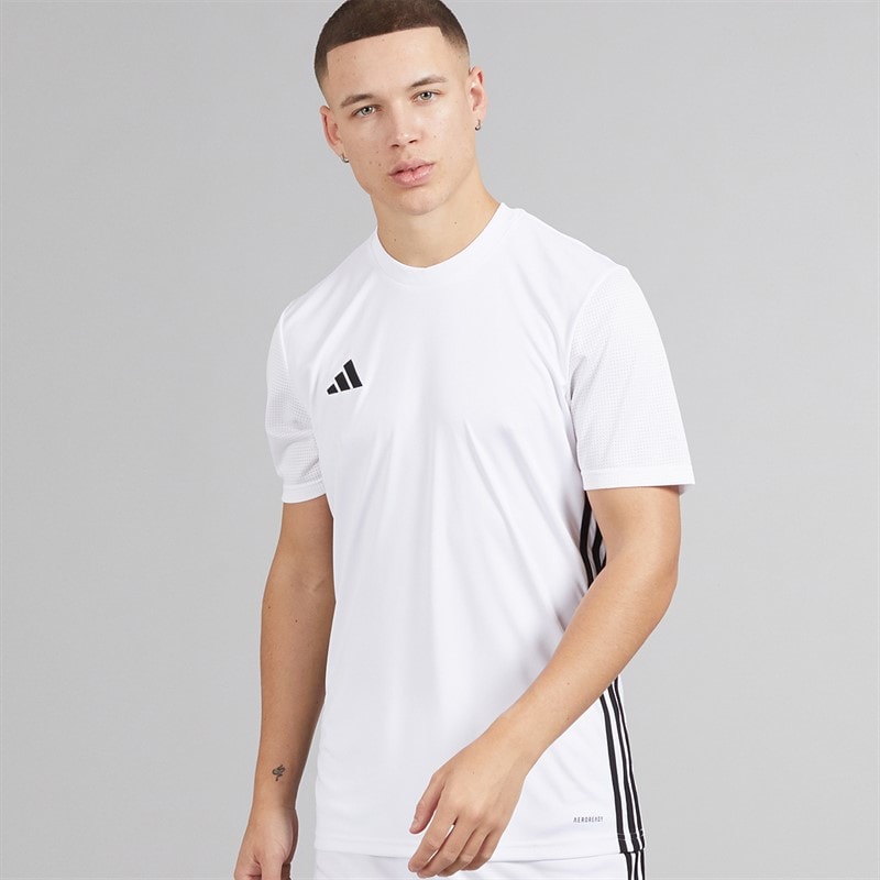 adidas Herre Tabela 23 T-shirt Hvid/Sort - Billede 1