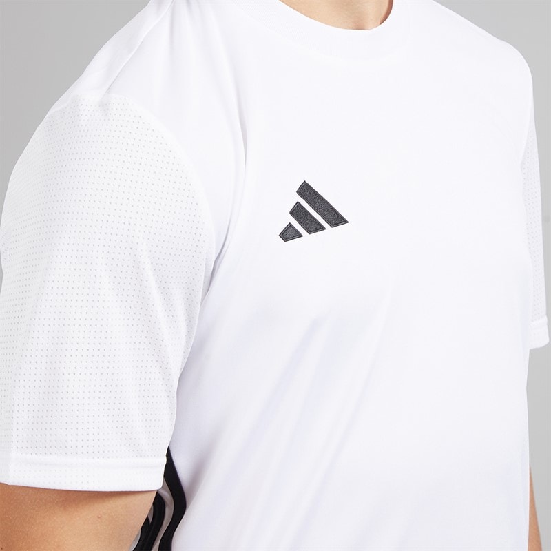 adidas Herre Tabela 23 T-shirt Hvid/Sort - Billede 3