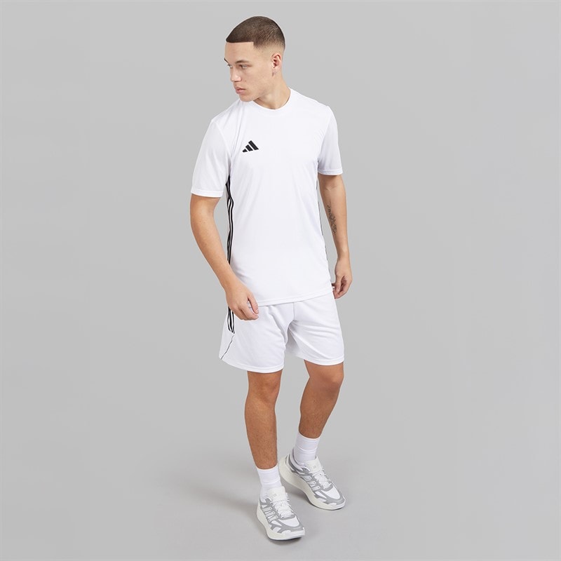 adidas Herre Tabela 23 T-shirt Hvid/Sort - Billede 4