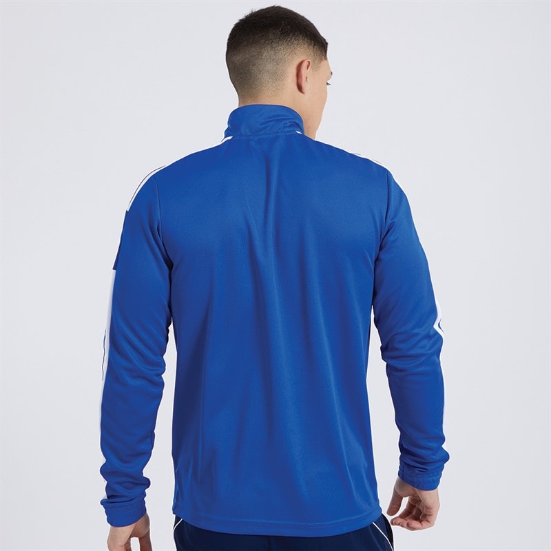 adidas Herre Squadra 21 1/4 Zip Træningstop Royal Blue/Hvid - Billede 2