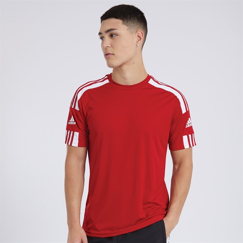 adidas Herre Squadra 21 T-shirt Team Power Red/Hvid