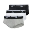 adidas Herre Active Flex Bomuld Tre Pak Trusser Sort / Hvid / Grå