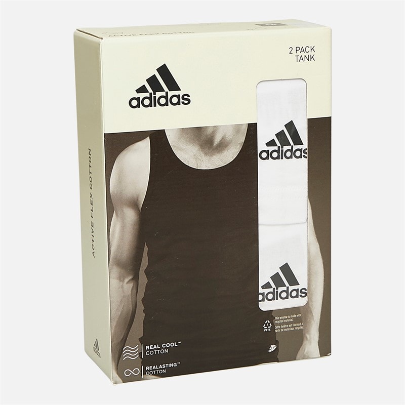 adidas Herre Active Flex Bomuld To Pak Vest Hvid - Billede 3