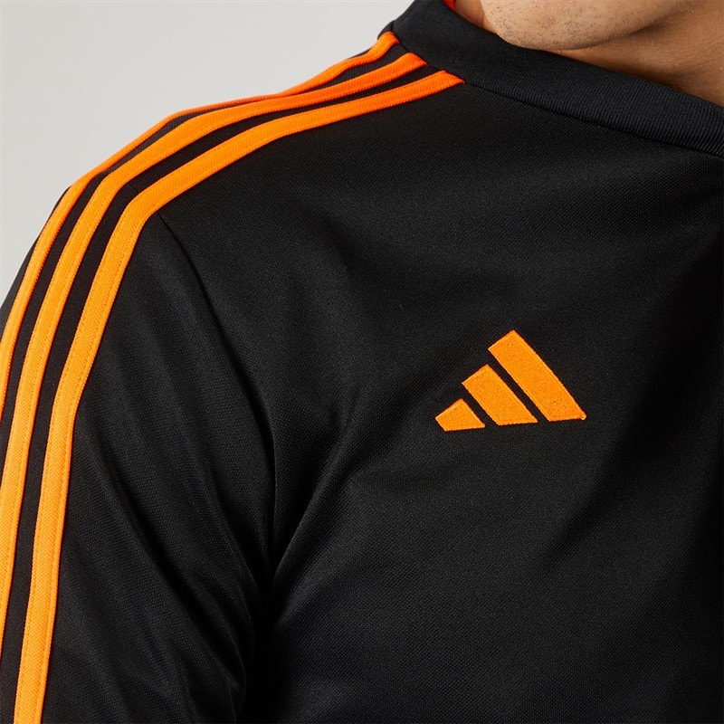 adidas Herre Tiro 23 Club 1/4 lynlås træningstop sort/signal orange - Billede 5