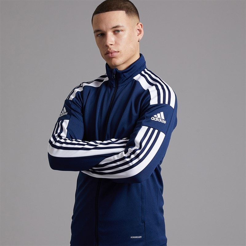adidas Herre Squadra 21 træningsjakke Navy/Hvid - Billede 1