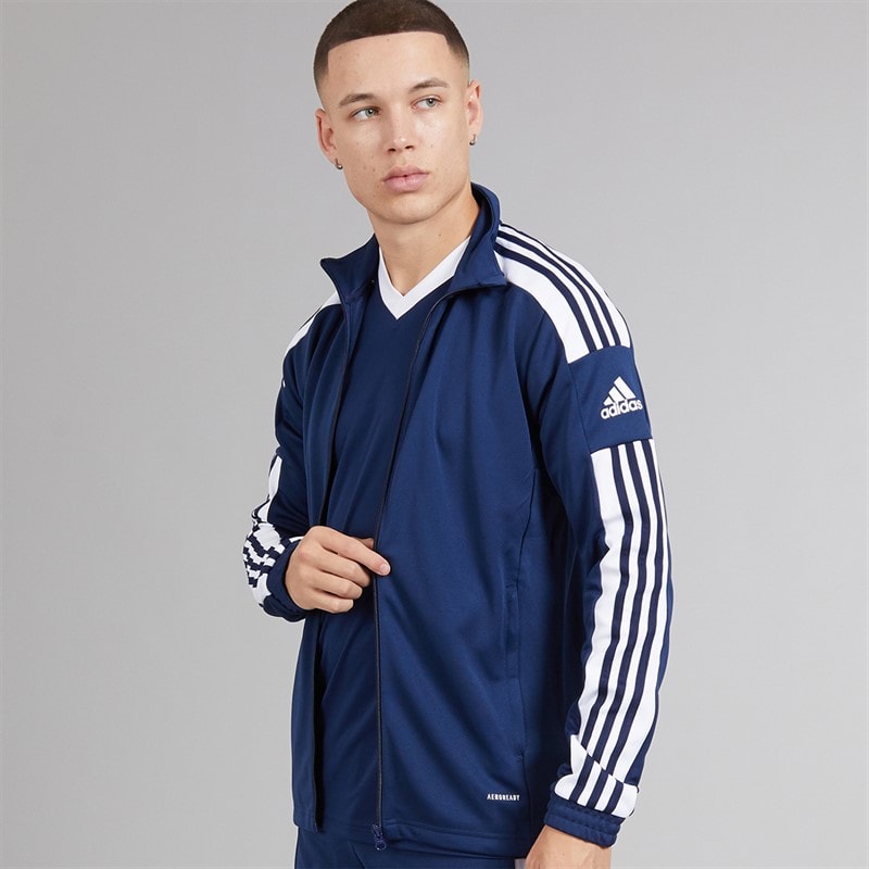 adidas Herre Squadra 21 træningsjakke Navy/Hvid - Billede 3