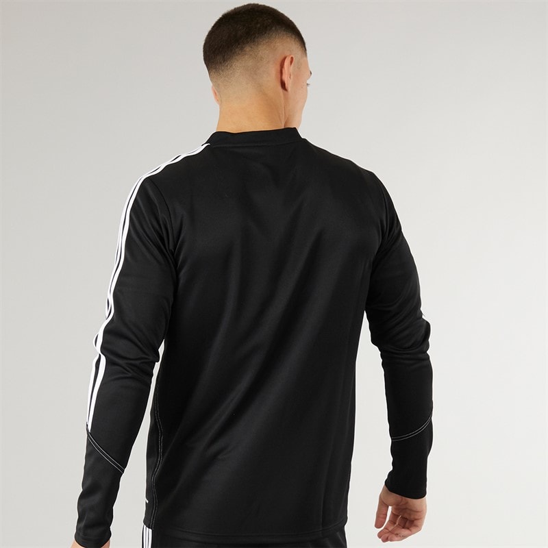 adidas Herre Tiro 23 Club 1/4 lynlås træningstop sort/hvid - Billede 2