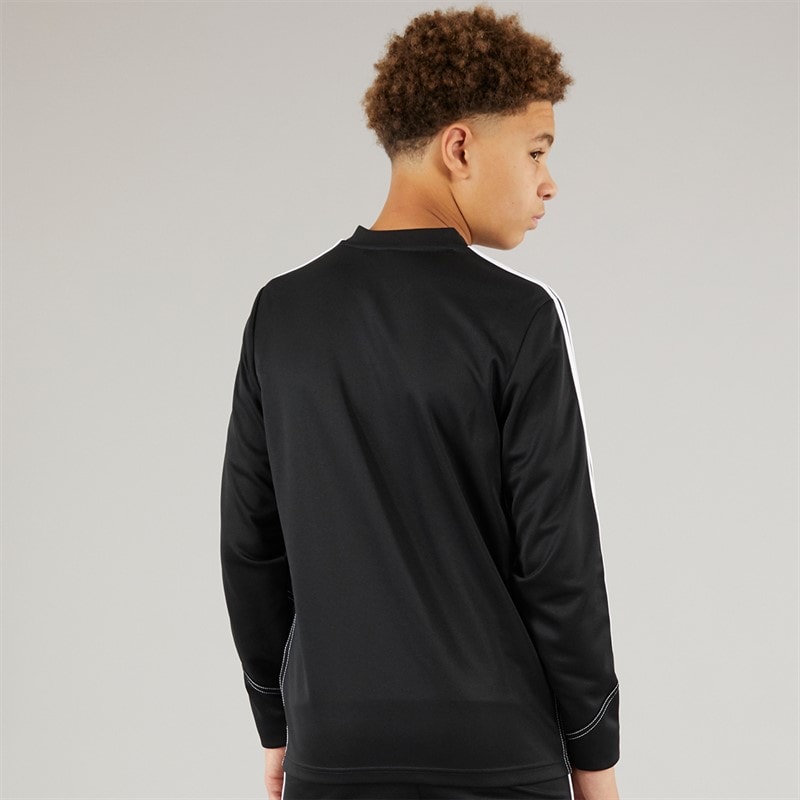 adidas Junior Tiro 23 Club 1/4 Zip Træningstop Sort/Hvid - Billede 2