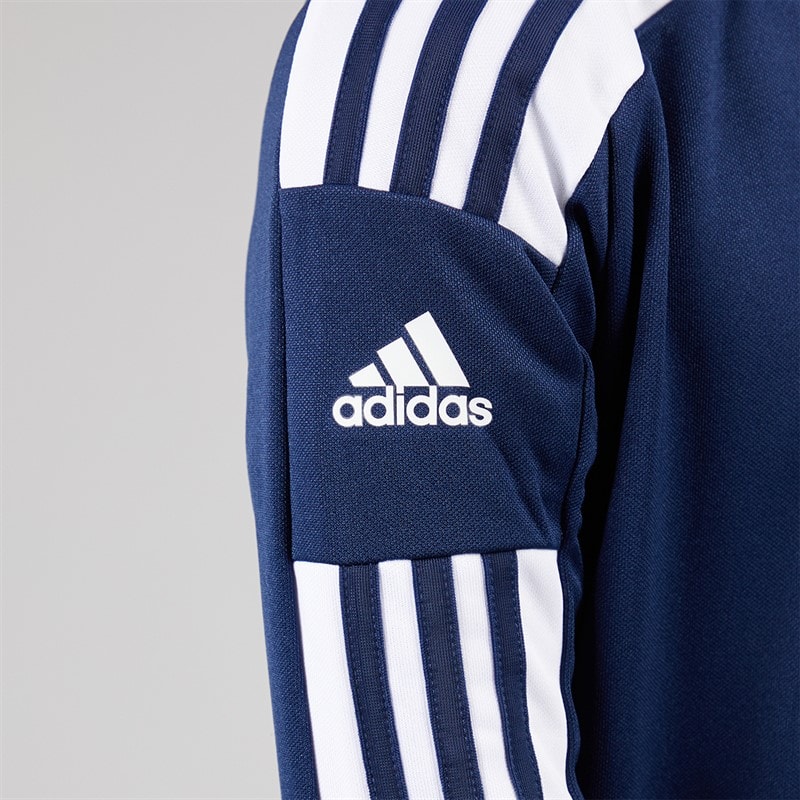 adidas Junior Squadra 21 1/4 Zip Træningstop Navy Blue/Hvid - Billede 5