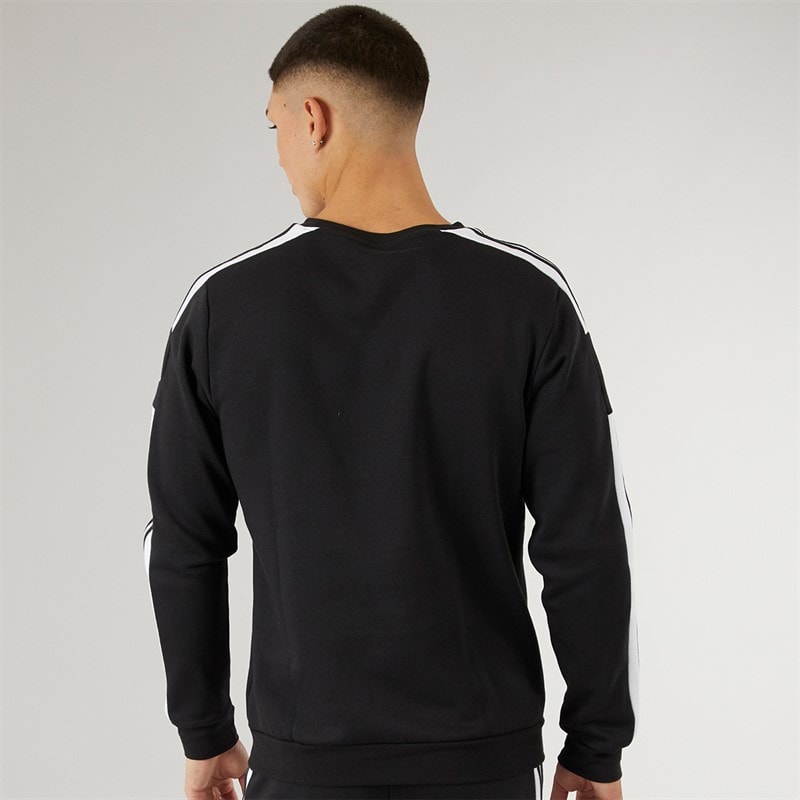 adidas Herre Squadra 21 Sweatshirt Sort/Hvid - Billede 2