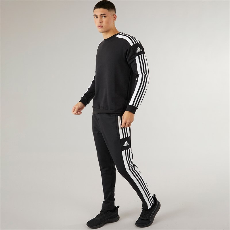 adidas Herre Squadra 21 Sweatshirt Sort/Hvid - Billede 4