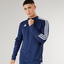 adidas Herre Tiro 23 Club 1/4 lynlås træningstop Navy/Hvid