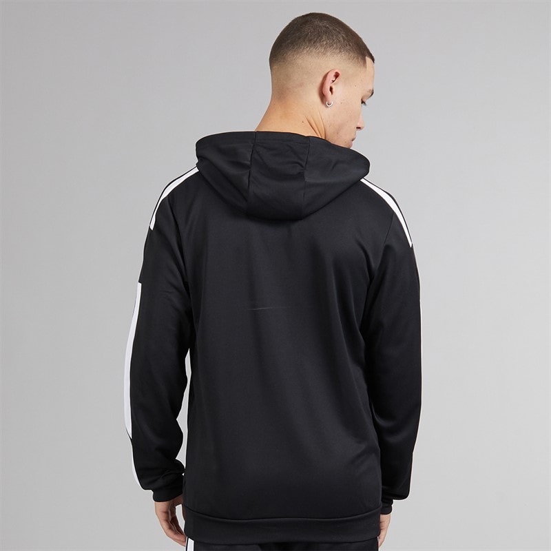 adidas Herre Squadra 21 Pullover Træningshættetrøje Sort/Hvid - Billede 2