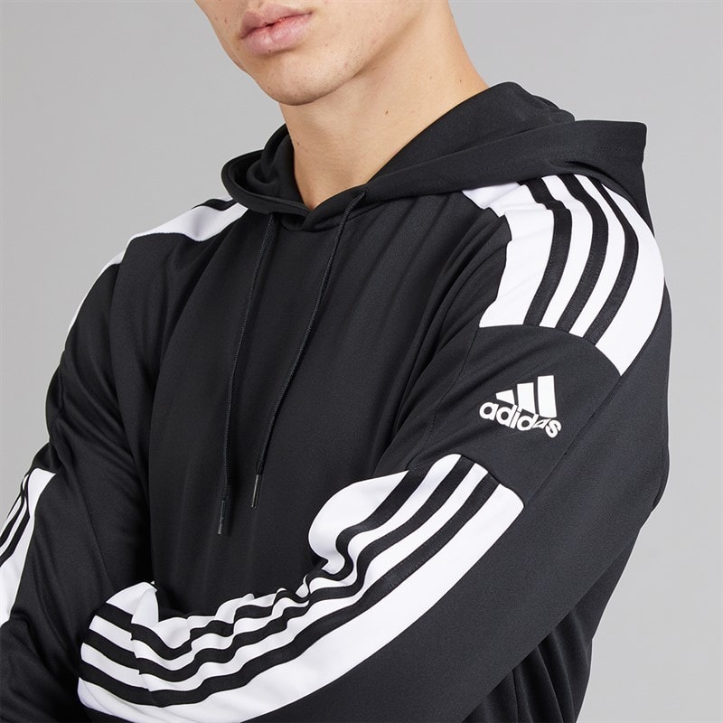 adidas Herre Squadra 21 Pullover Træningshættetrøje Sort/Hvid - Billede 3