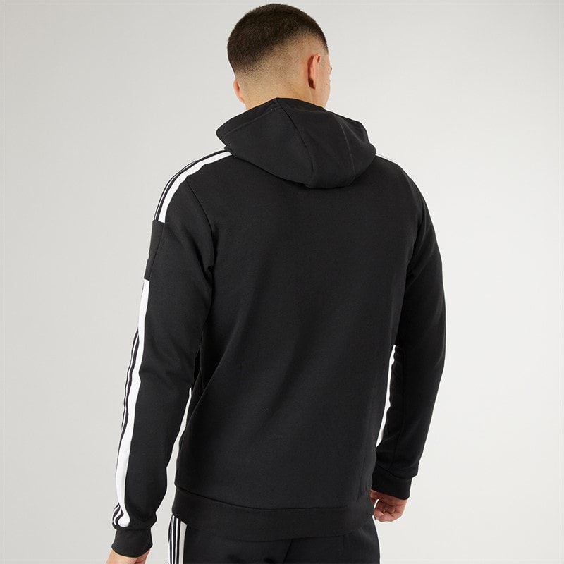adidas Herre Squadra 21 Pullover Sweat Hættetrøje Sort/Hvid - Billede 2