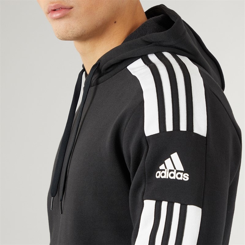 adidas Herre Squadra 21 Pullover Sweat Hættetrøje Sort/Hvid - Billede 3