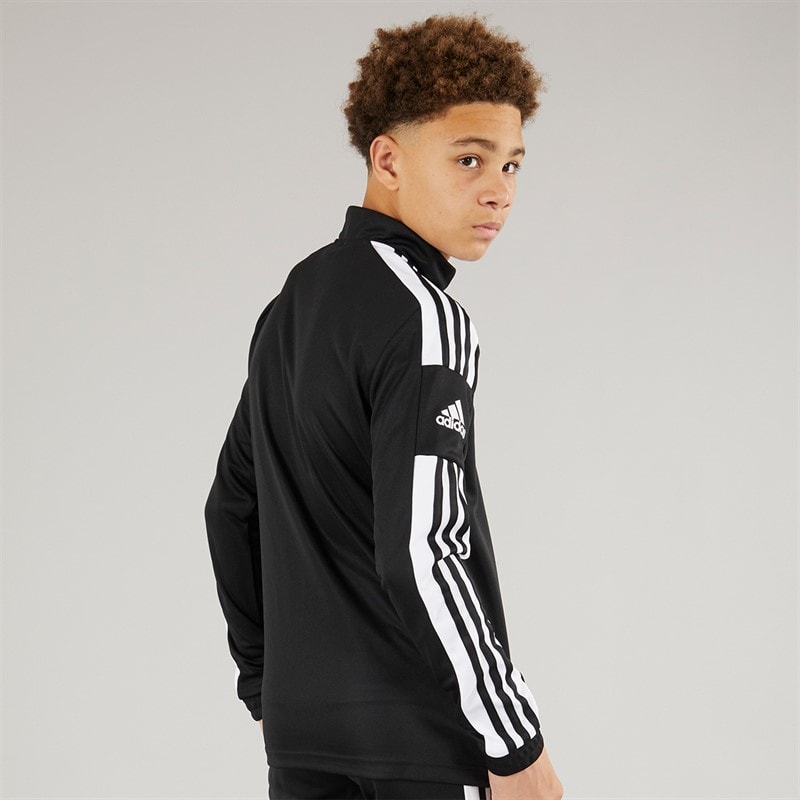 adidas Junior Squadra 21 1/4 Zip Træningstop Sort/Hvid - Billede 2
