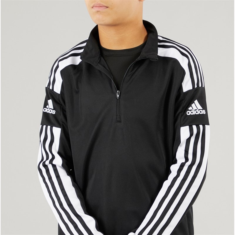 adidas Junior Squadra 21 1/4 Zip Træningstop Sort/Hvid - Billede 3