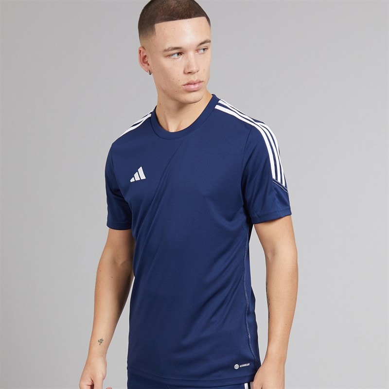 adidas Herre Tiro 23 Club T-shirt Team Navy Blue 2/Hvid