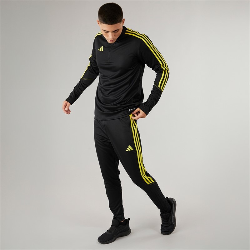 adidas Herre Tiro 23 Club træningsbukser Sort/Bright Yellow - Billede 4