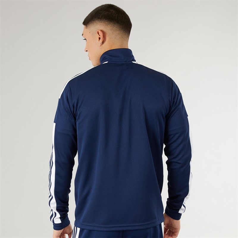 adidas Herre Squadra 21 1/4 Zip træningstop Navy/Hvid - Billede 2