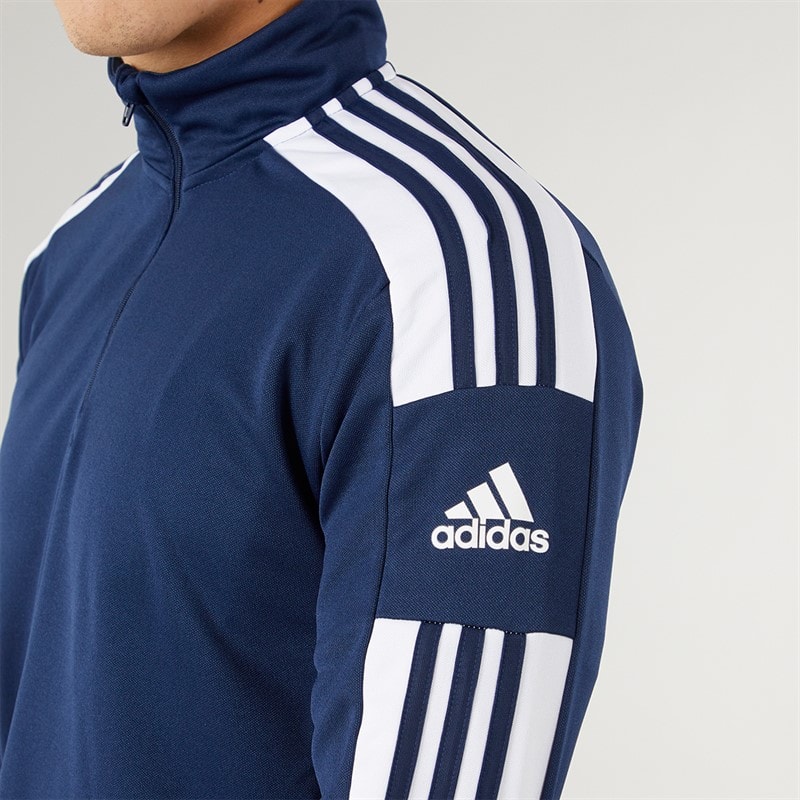 adidas Herre Squadra 21 1/4 Zip træningstop Navy/Hvid - Billede 3