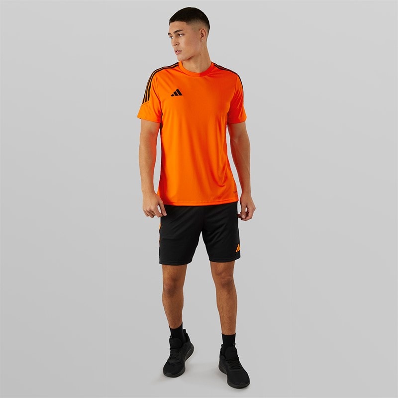 adidas Herre Tiro 23 Club T-shirt Signal Orange/Sort - Billede 4