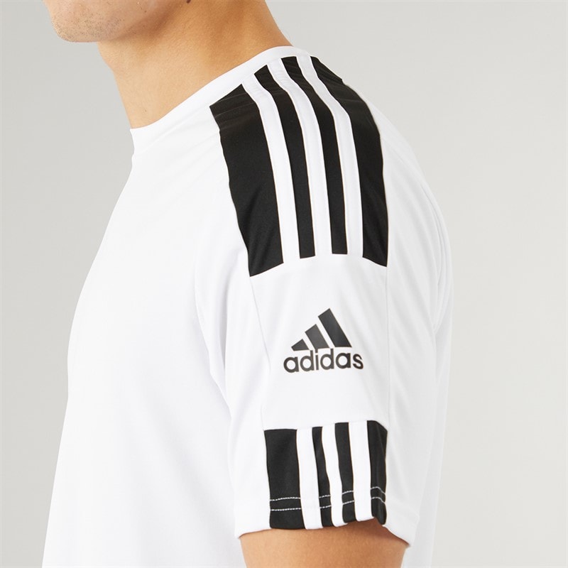 adidas Herre Squadra 21 T-shirt Hvid/Sort - Billede 3