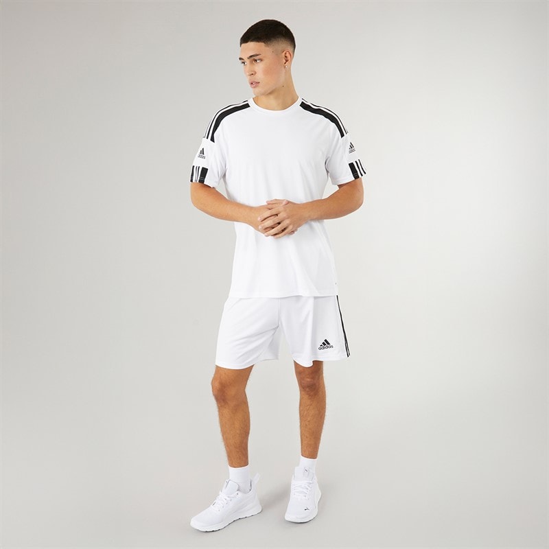 adidas Herre Squadra 21 T-shirt Hvid/Sort - Billede 4