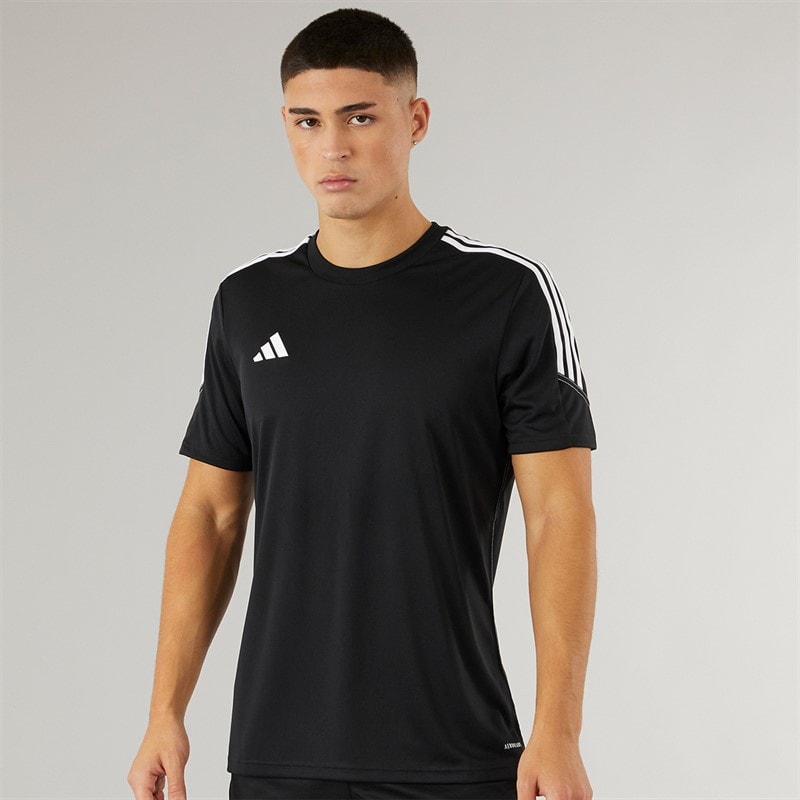 adidas Herre Tiro 23 Club T-shirt Sort/Hvid - Billede 1