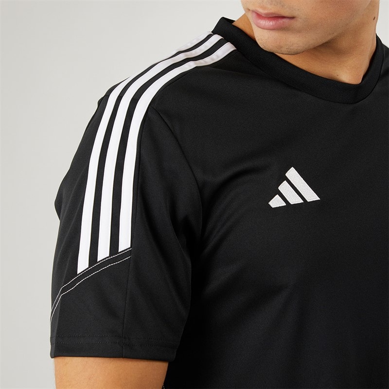 adidas Herre Tiro 23 Club T-shirt Sort/Hvid - Billede 3