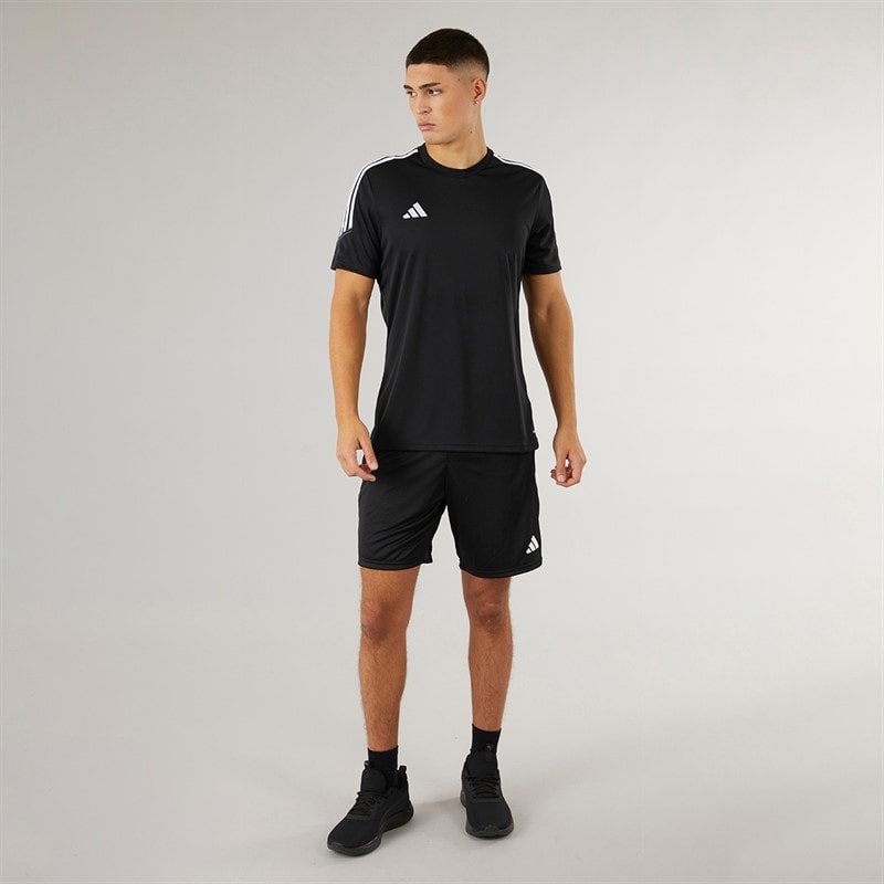 adidas Herre Tiro 23 Club T-shirt Sort/Hvid - Billede 4
