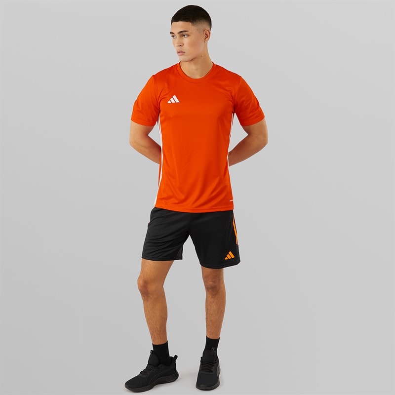 adidas Herre T-shirt Tabela 23 Team Orange/Hvid - Billede 4