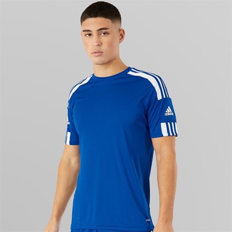 adidas Herre Squadra 21 T-shirt Team Royal Blue/Hvid - Billede 1