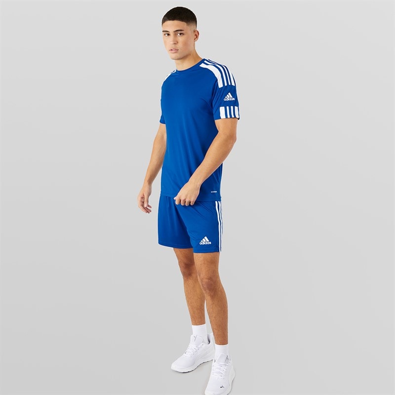 adidas Herre Squadra 21 T-shirt Team Royal Blue/Hvid - Billede 4