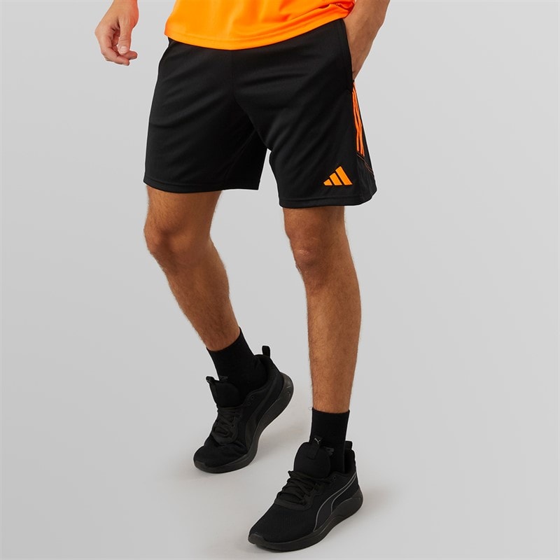 adidas Herre Tiro 23 Club Træningsshorts Sort/Signal Orange - Billede 1