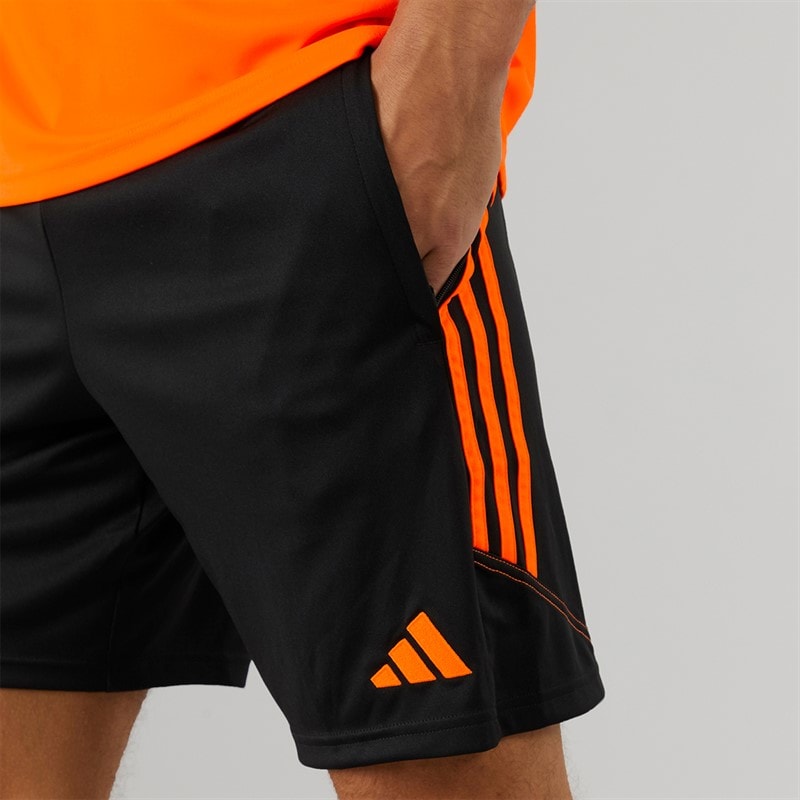 adidas Herre Tiro 23 Club Træningsshorts Sort/Signal Orange - Billede 3