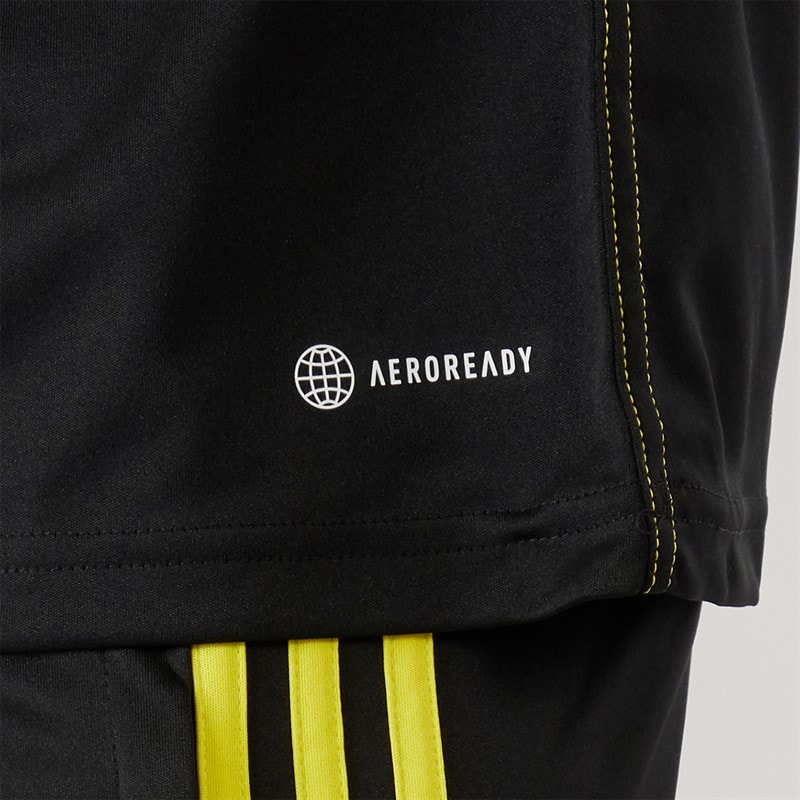 adidas Herre Tiro 23 Club T-shirt Sort/Bright Yellow - Billede 5