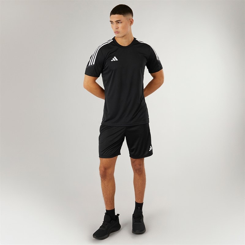adidas Herre Tiro 23 Club Træningsshorts Sort/Hvid - Billede 4