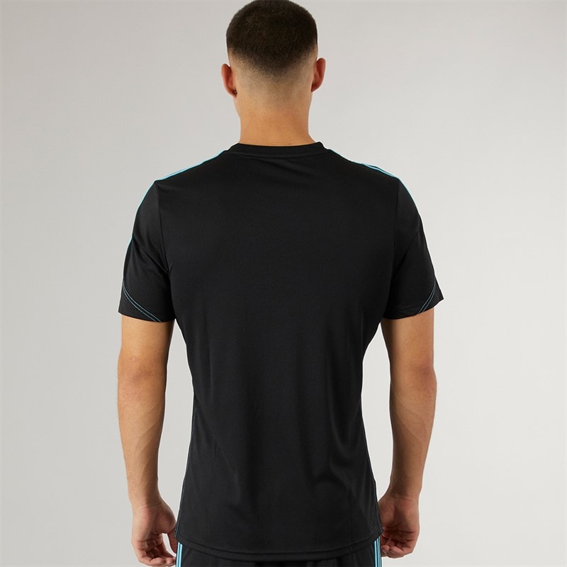 adidas Herre Tiro 23 Club T-shirt Sort/Preloved Blue - Billede 2