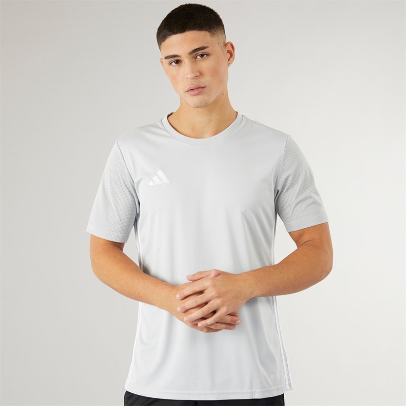 adidas Herre T-shirt Tabela 23 Light Grey/Hvid - Billede 1