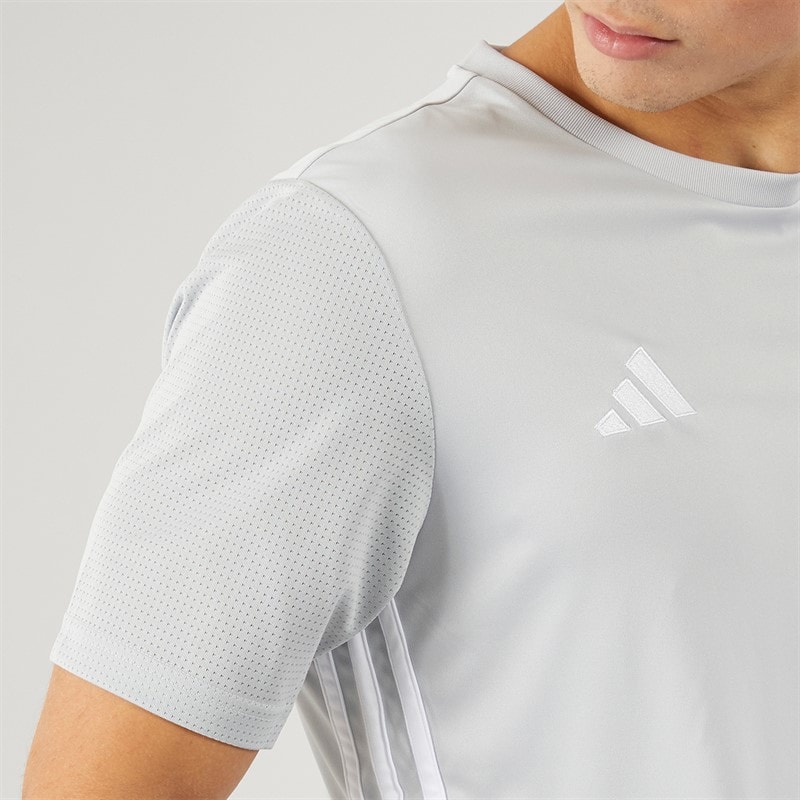 adidas Herre T-shirt Tabela 23 Light Grey/Hvid - Billede 3
