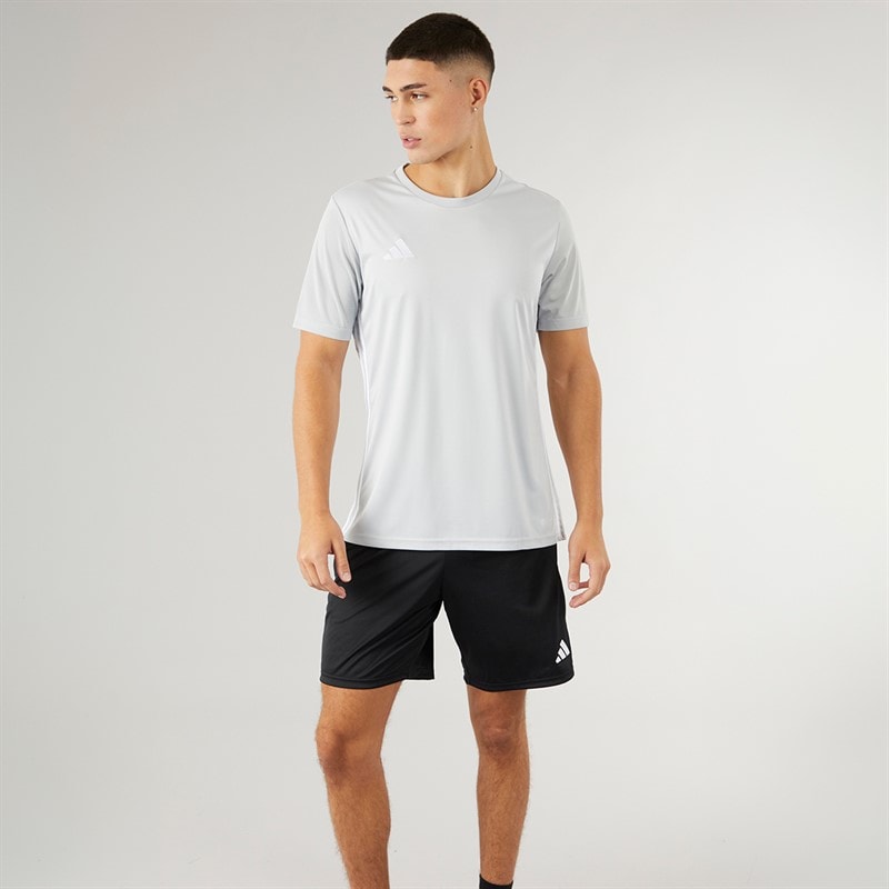 adidas Herre T-shirt Tabela 23 Light Grey/Hvid - Billede 4