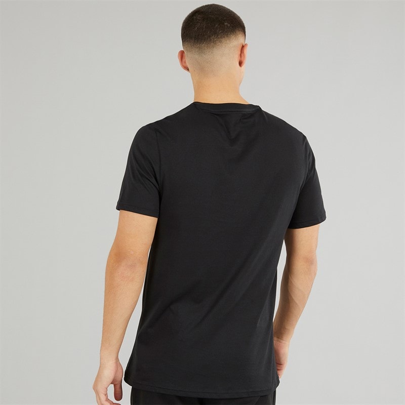 adidas Herre Komfort Flex Bomuld Tre Pak Rund Hals T Shirts Sort - Billede 2
