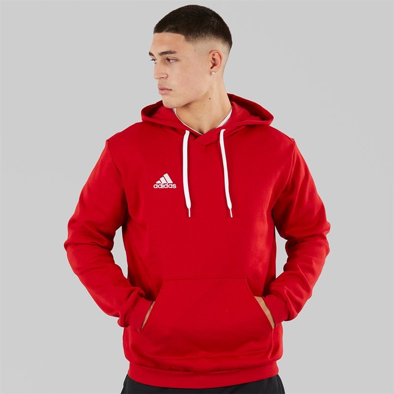 adidas Herre Entrada 22 Pullover Sweat Hættetrøje Team Power Red - Billede 1